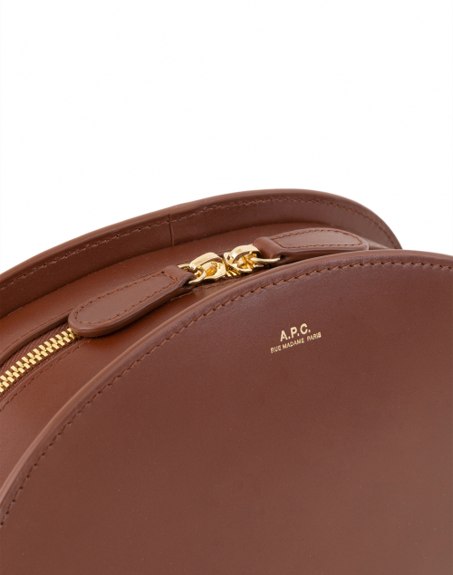 A.P.C. - Cognac Demi Lune Leather Crossbody Bag