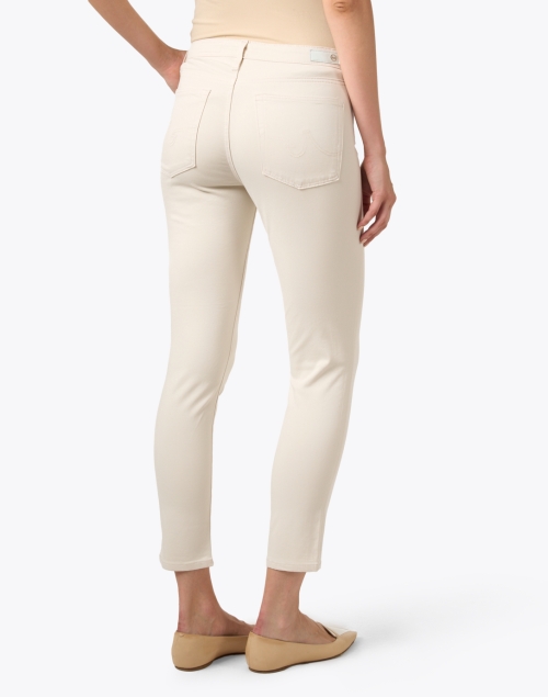 Back image - AG Jeans - Prima White Stretch Sateen Pant