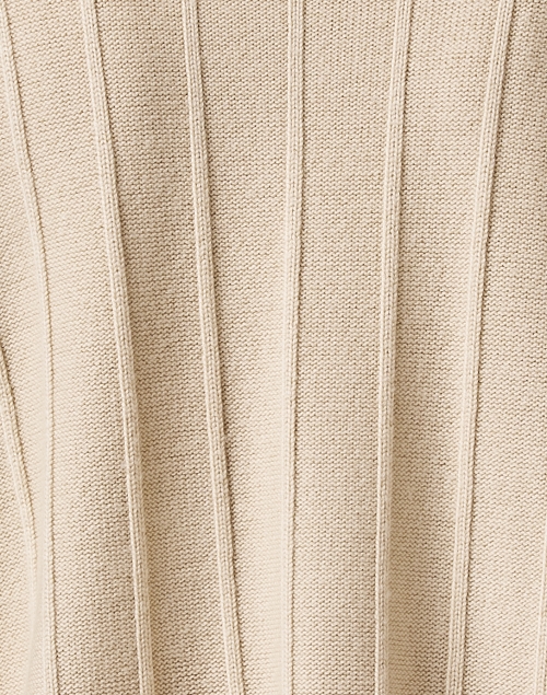 Fabric image - Max Mara Leisure - Beira Beige Ribbed Sweater