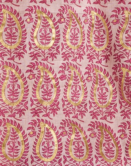 Fabric image - Oliphant - Pink Paisley Cotton Voile Top