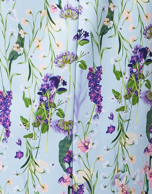 Fabric image - Marc Cain - Fioretti Blue Floral Shift Dress 