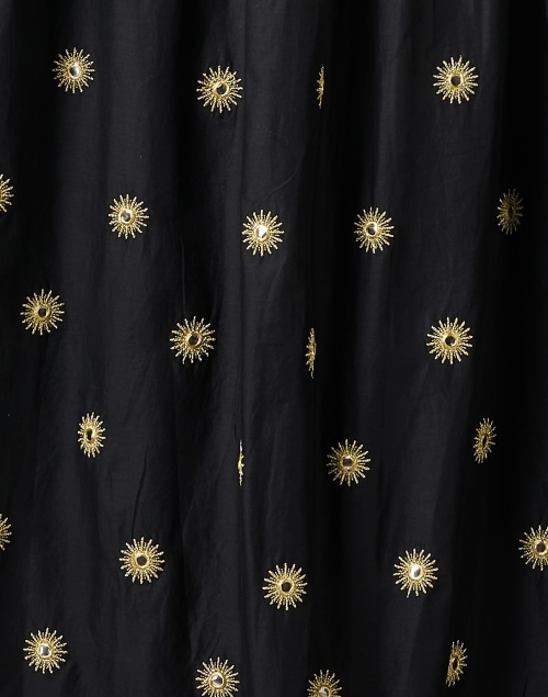 Fabric image - Farm Rio - Black Embroidered Cotton Dress