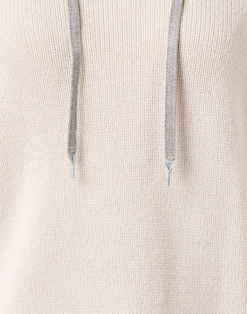 Fabric image - Fabiana Filippi - Dune Beige Wool Blend Hooded Sweater