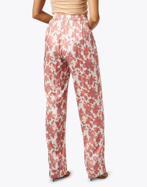 Back image - Chloe Kristyn - Coral and White Floral Pant