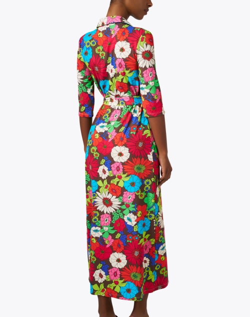 Back image - Caliban - Multi Floral Print Shirt Dress
