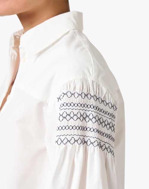 Extra_1 image - Weekend Max Mara - Detroit White Smocked Shirt
