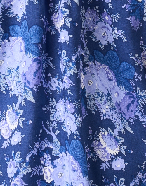 Fabric image - Walker & Wade - Sonia Blue Print Blouse