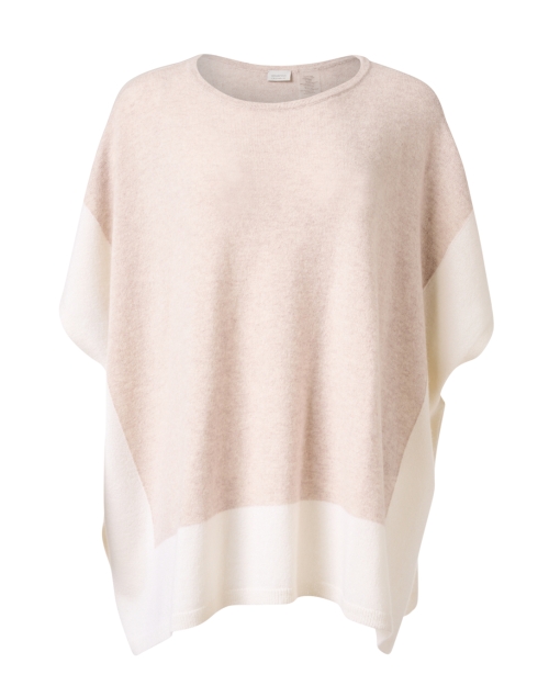 Product image - Kinross - Beige and White Cashmere Popover Sweater