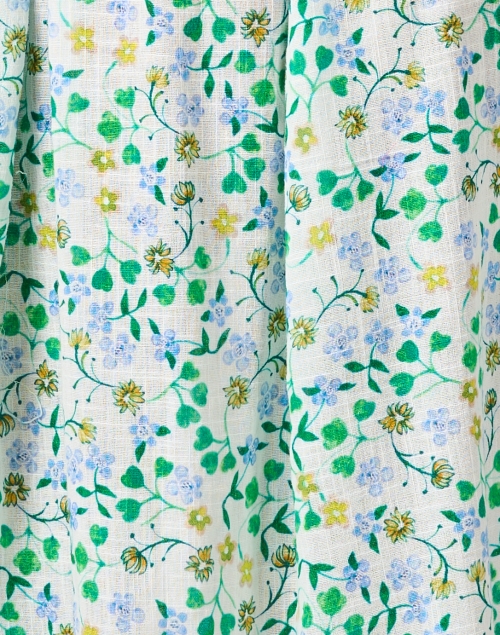 Fabric image - Soler - Villamarie Green Floral Print Dress
