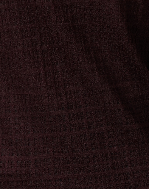 Fabric image - Vince - Burgundy Plaid Jacquard Top