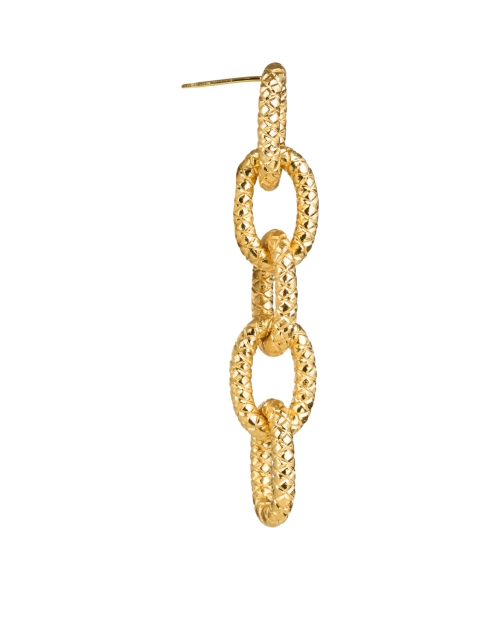 Back image - Sylvia Toledano - Gold Link Drop Earrings