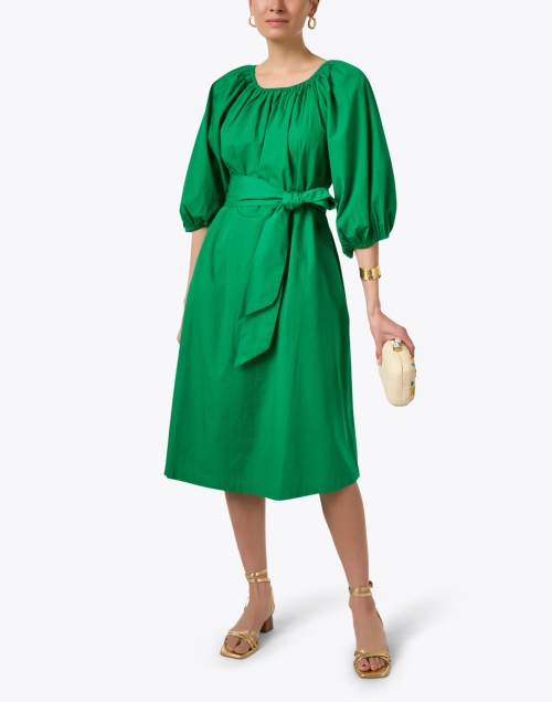 Bliss Green Cotton Dress