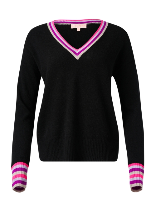 Product image - Lisa Todd - Navy Multi Stripe Cashmere Sweater