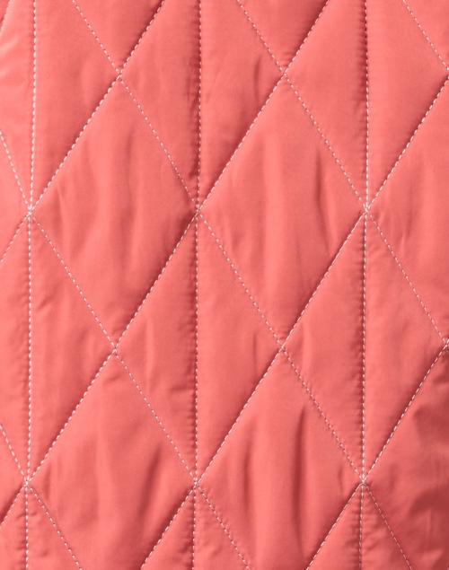 Fabric image - Jane Post - Coral and Blue Reversible Quilted Jacket