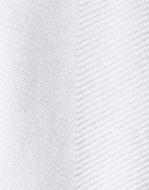 Kinross - Grey Cotton Diagonal Stitch Sweater