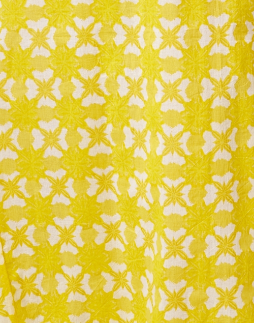 Fabric image - Ro's Garden - Yellow and Pink Embroidered Cotton Kurta