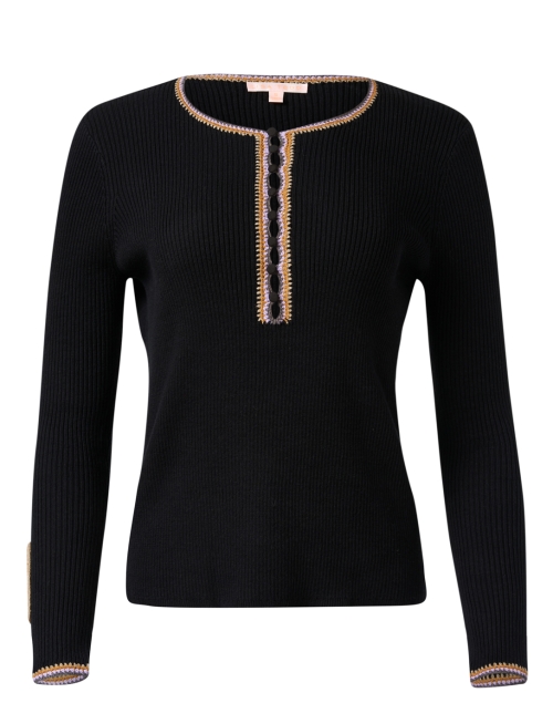 Product image - Lisa Todd - Black Patch Knit Top
