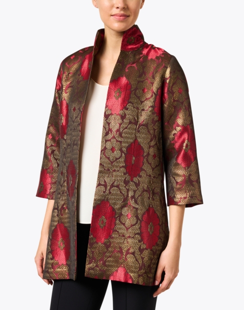 Front image - Connie Roberson - Rita Red and Gold Medallion Jacket