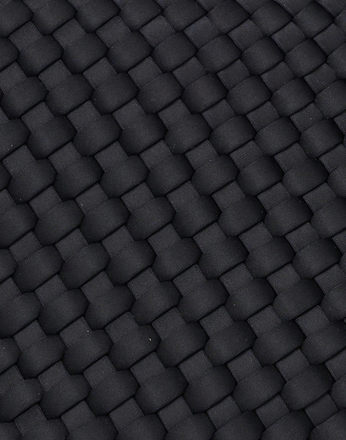 Fabric image - Naghedi - St. Barths Mini Solid Black Woven Handbag