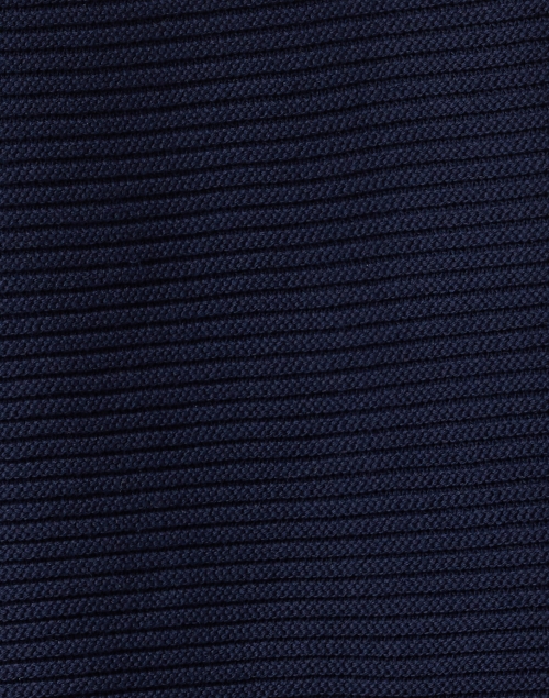 Kinross - Navy Ribbed Cotton Cardigan