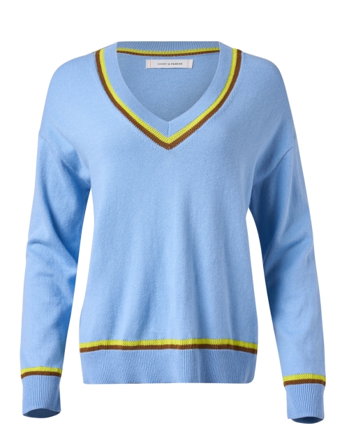 Product image - Chinti and Parker - Blue Contrast Trim Sweater