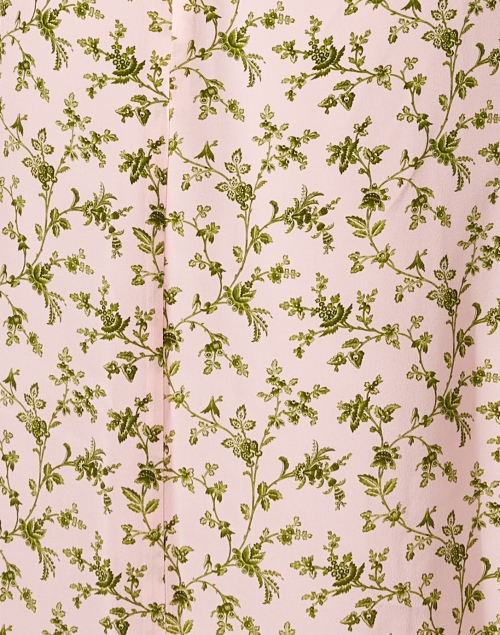 Fabric image - L.K. Bennett - Rosamund Pink Floral Silk Dress