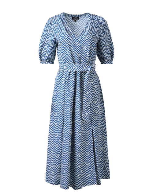 Product image - A.P.C. - Leighton Blue Printed Dress 