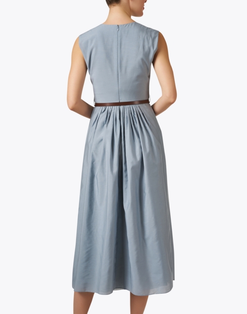Back image - Emporio Armani - Blue Belted Dress