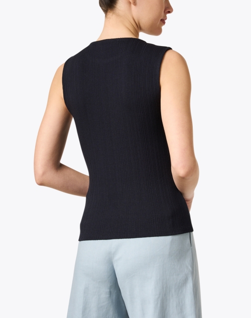 Back image - Vince - Navy Ribbed Shell
