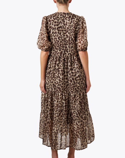 Back image - Jude Connally - Jordana Cheetah Print Tiered Dress