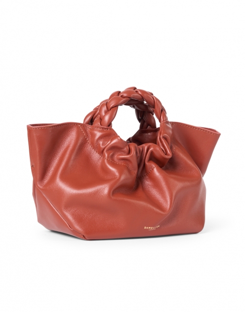 Front image - DeMellier - Mini Los Angeles Terracotta Smooth Leather Bag
