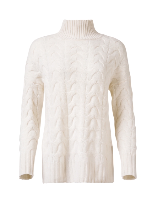 Product image - Kinross - Ivory Cashmere Cable Knit Sweater