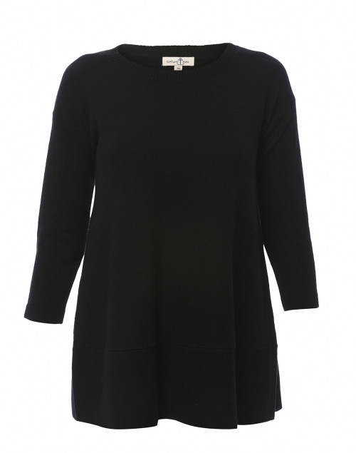 Product image - Cortland Park - Saint Tropez Black Cashmere Swing Sweater