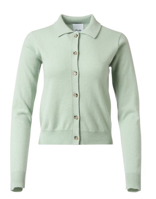 Product image - Allude - Light Green Cashmere Polo Cardigan