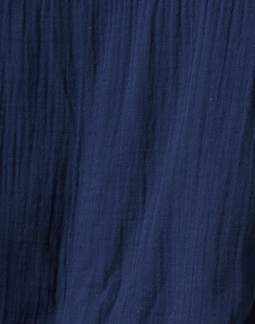 Fabric image - Xirena - Cruz Navy Cotton Gauze Top