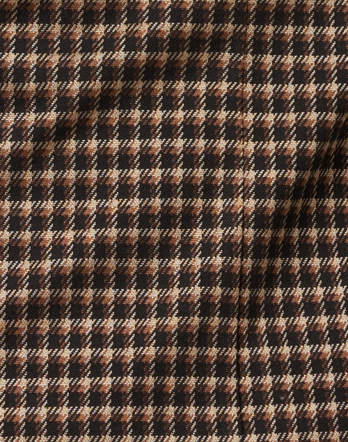 Seventy - Dark Brown Check Stretch Jersey Blazer 
