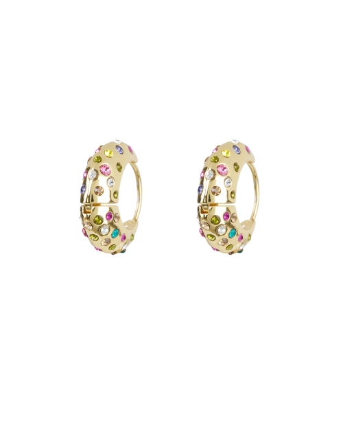 Product image - Mignonne Gavigan - Evelyn Multi Stone Gold Hoop Earrings