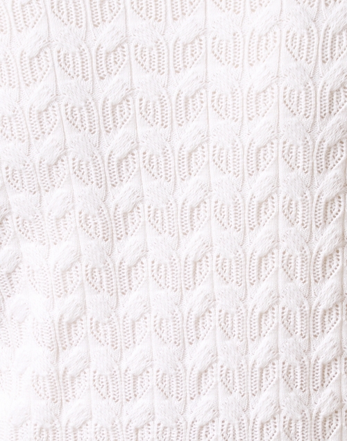 Fabric image - Burgess - Lily White Crochet Cotton Cashmere Cardigan