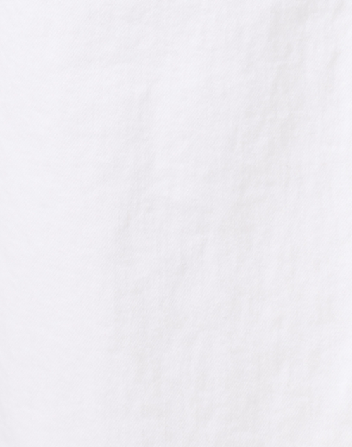 Fabric image - Lafayette 148 New York - Wyckoff White Denim Wide Leg Cropped Jean