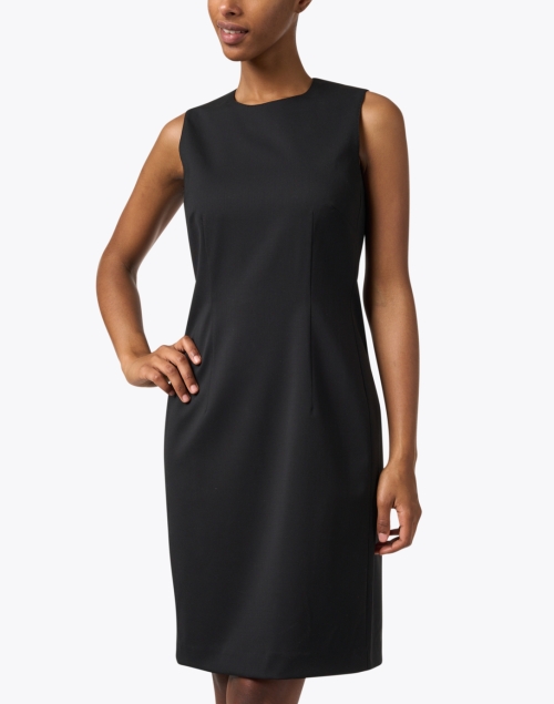 Front image - Lafayette 148 New York - Harpson Black Wool Dress