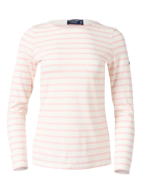 Product image - Saint James - Minquidame Ivory and Pink Striped Cotton Top