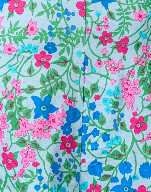 Fabric image - Weekend Max Mara - Vicino Blue Multi Floral Cotton Dress