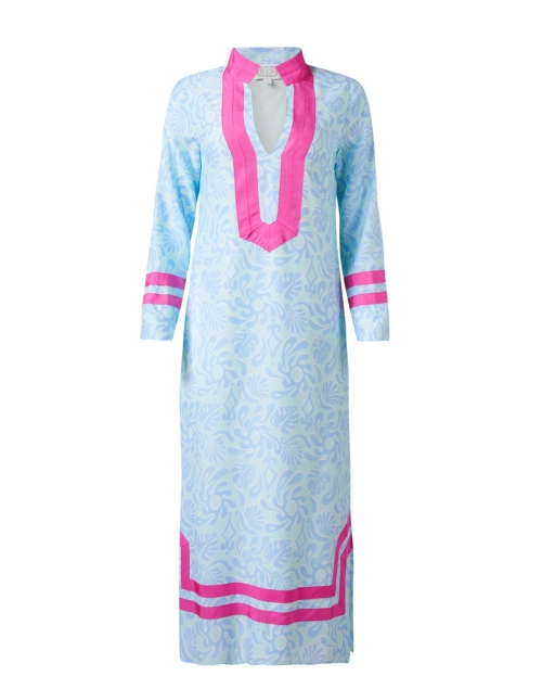 Product image - Sail to Sable - Blue and Pink Silk Blend Tunic Dress