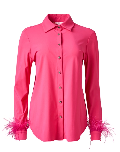 Product image - Jude Connally - Randi Pink Feather Trim Blouse