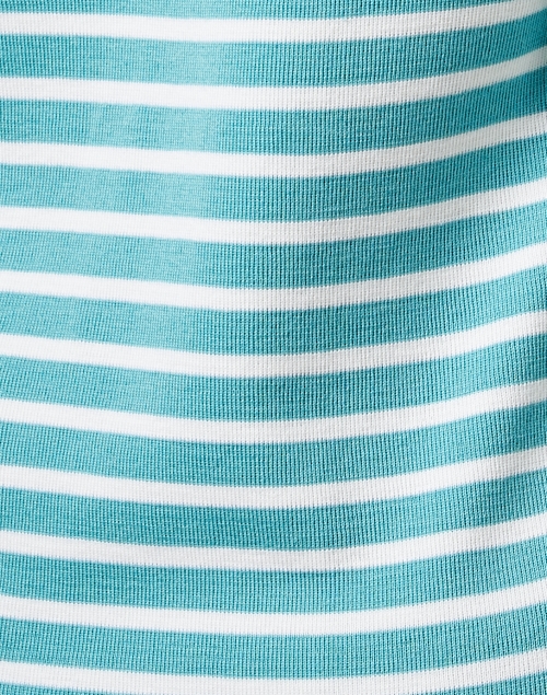 Fabric image - Saint James - Bregancon Aqua Striped Elbow Pad Top