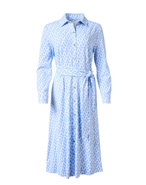 Product image - Jude Connally - Quinn Blue Ikat Shirt Dress 