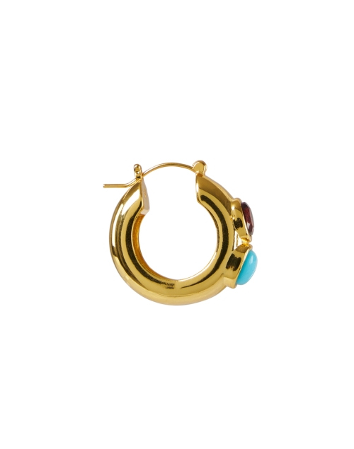 Back image - Lizzie Fortunato - Piet Gold Hoop Earrings