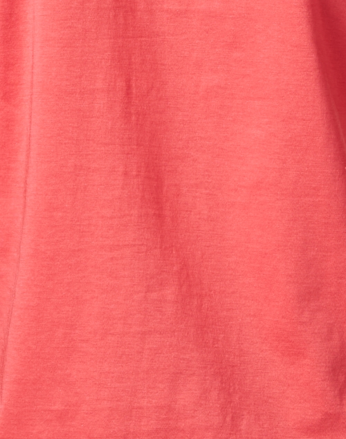 Fabric image - Lafayette 148 New York - The Modern Coral Cotton Tee