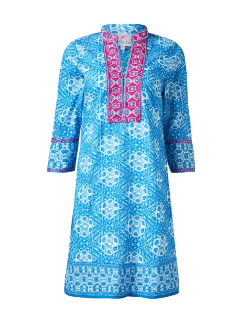 Product image - Bella Tu - Blue and Pink Print Tunic Dress