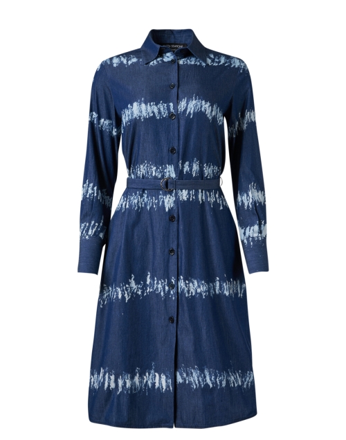 Product image - Piazza Sempione - Blue Striped Shirt Dress